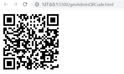 admin qr code